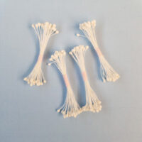 Pistilli Bianchi a testa tonda  mm. 3  conf. 4 - immagine 2