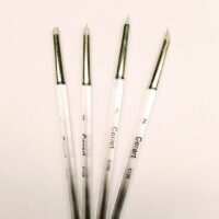 SET PENNELLI IN SILICONE MANICO TRASPARENTE n. 2