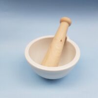 MORTAIO PER PESTO 2 MISURE CON PESTELLI IN LEGNO DI FAGGIO+PELA AGLIO IN SILICONE - immagine 2