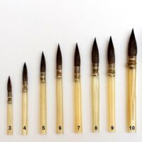 Pennelli di vaio a punta per decorazioni Porcellana  - N.2 - immagine 2