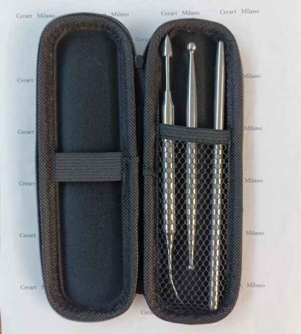 SET ATTREZZI IN ACCIAIO PZ.3